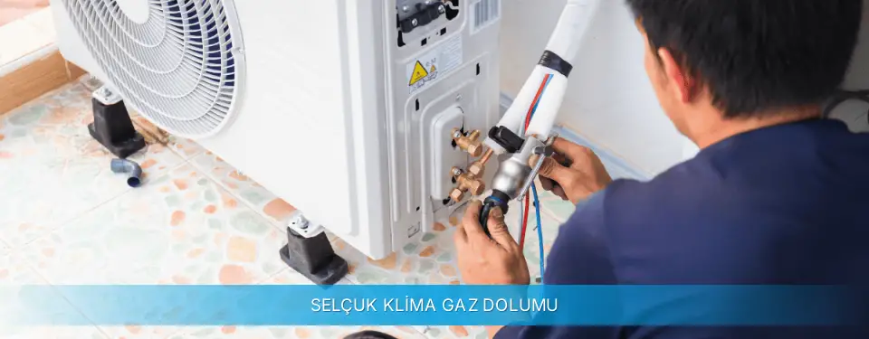 Selçuk İlçemi Midea Klima Gaz Dolumu